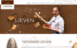 Website voor Patisserie Lieven met custom CMS