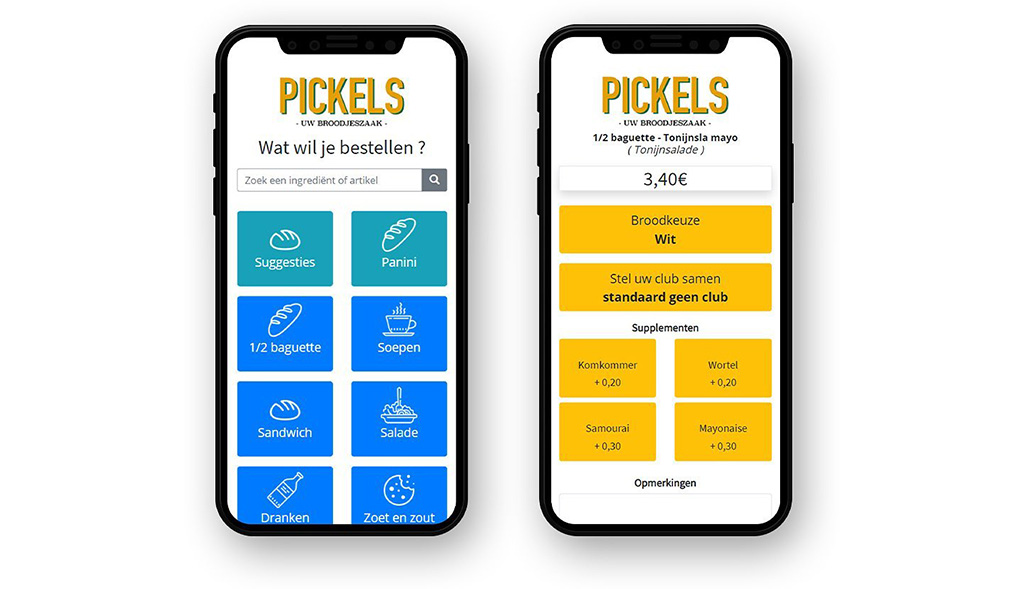 Webapplicatie voor broodjeszaak Pickels: ‘Siteffect maakte Pickels pionier in online delivery’